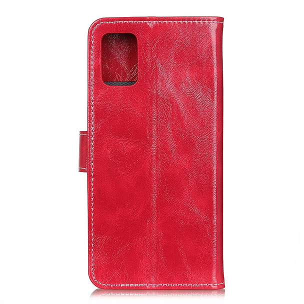 Samsung Galaxy A72 5G / 4G Retro Crazy Horse Texture Horizontal Flip Leather Case with Holder & Card Slots & Photo Frame & Wallet(Red)