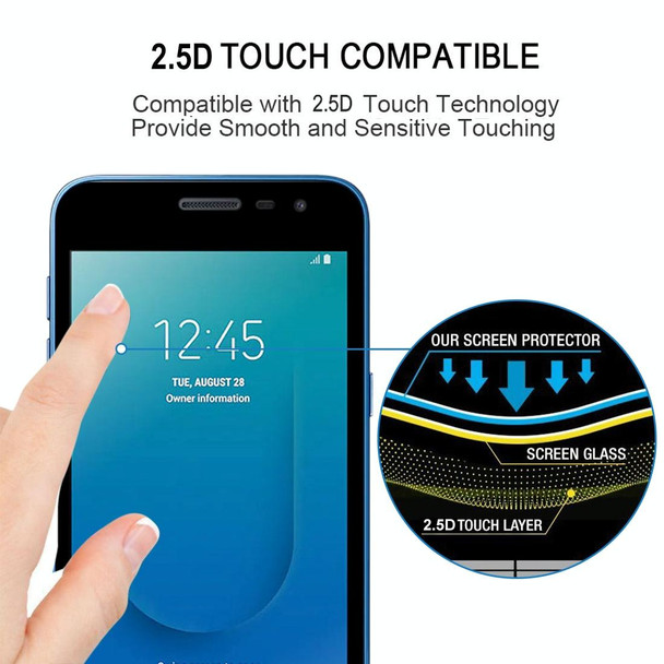 Samsung Galaxy J2 Core 2020 25 PCS Full Glue Full Screen Tempered Glass Film