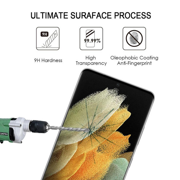 Samsung Galaxy S21 Ultra 5G 3D Curved Edge Full Screen Tempered Glass Film(Black)