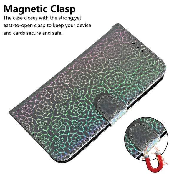 Galaxy S8 Solid Color Colorful Magnetic Buckle Horizontal Flip PU Leather Case with Holder & Card Slots & Wallet & Lanyard(Silver)