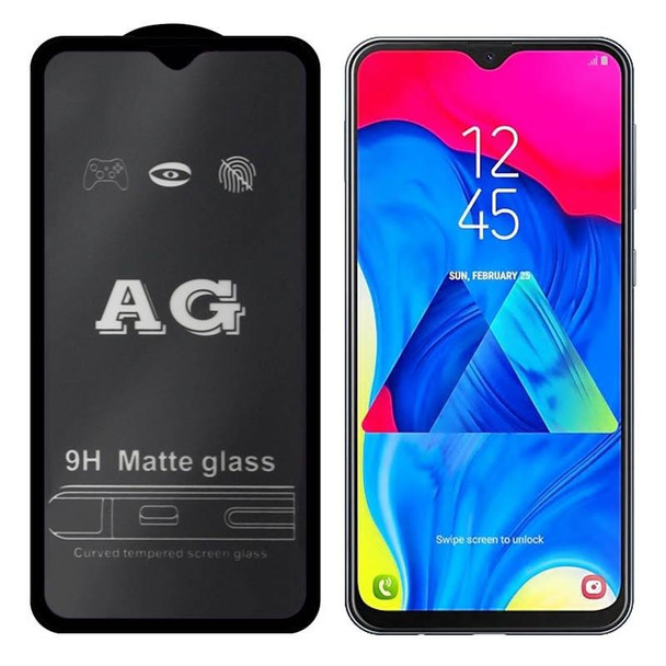 25 PCS AG Matte Frosted Full Cover Tempered Glass - Galaxy A8+ (2018)