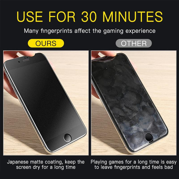 25 PCS AG Matte Frosted Full Cover Tempered Glass - Galaxy A30 & A50