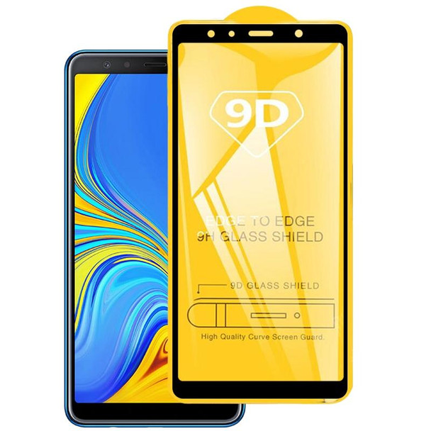 9D Full Glue Full Screen Tempered Glass Film - Galaxy A7 (2018)