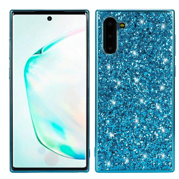 Plating Glittery Powder Shockproof TPU Case - Galaxy Note 10(Blue)