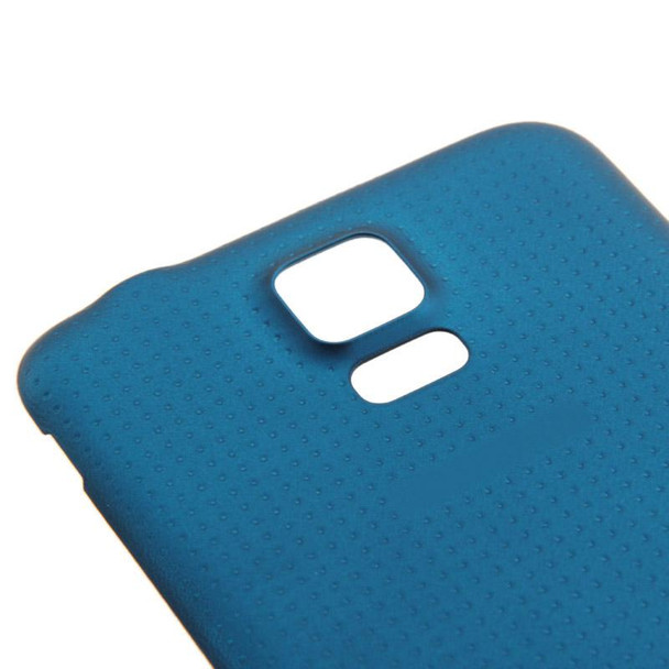 Original Plastic Material Battery Housing Door Cover with Waterproof Function for Galaxy S5 / G900 (Blue)