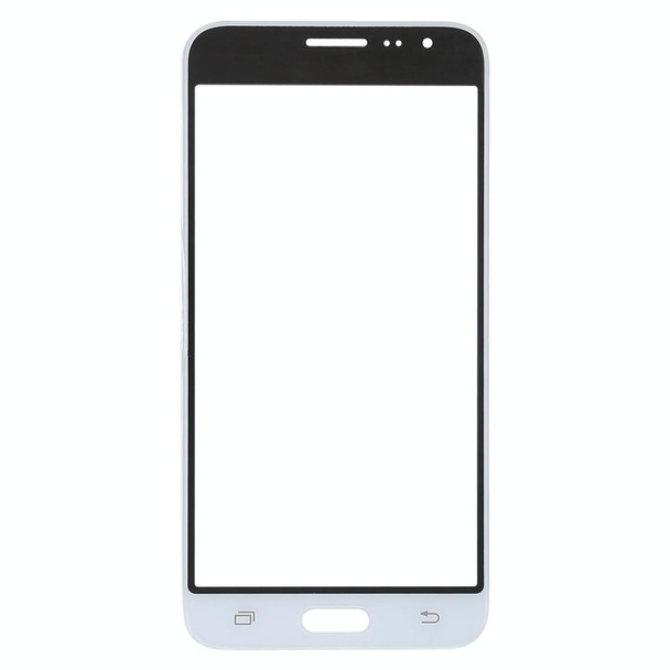 10 PCS Front Screen Outer Glass Lens for Samsung Galaxy J3 (2016) / J320FN / J320F / J320G / J320M / J320A / J320V / J320P(White)