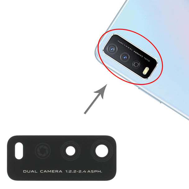 10 PCS Back Camera Lens for Vivo Y12s V2026 V2033