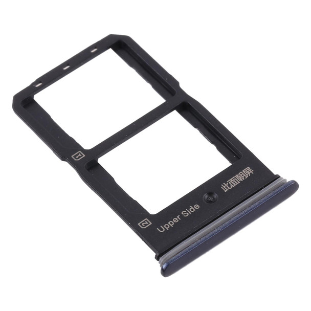 SIM Card Tray + SIM Card Tray for Vivo Y70s V2002A (Black)