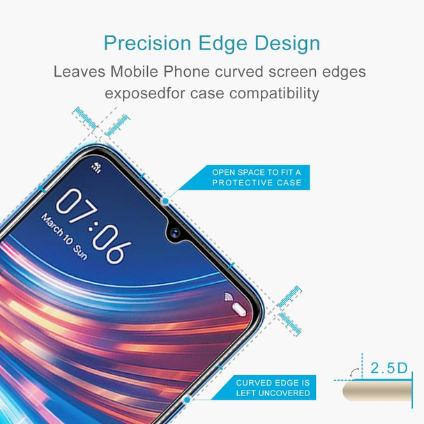 Vivo Y7s 50 PCS 0.26mm 9H 2.5D Tempered Glass Film