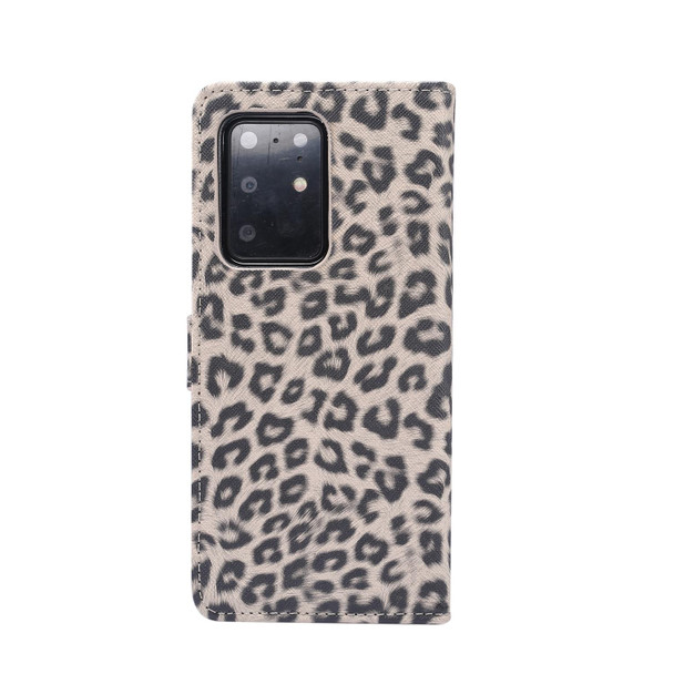 Samsung Galaxy Note20 Ultra Leopard Pattern Horizontal Flip Leather Case with Holder & Card Slots(Brown)