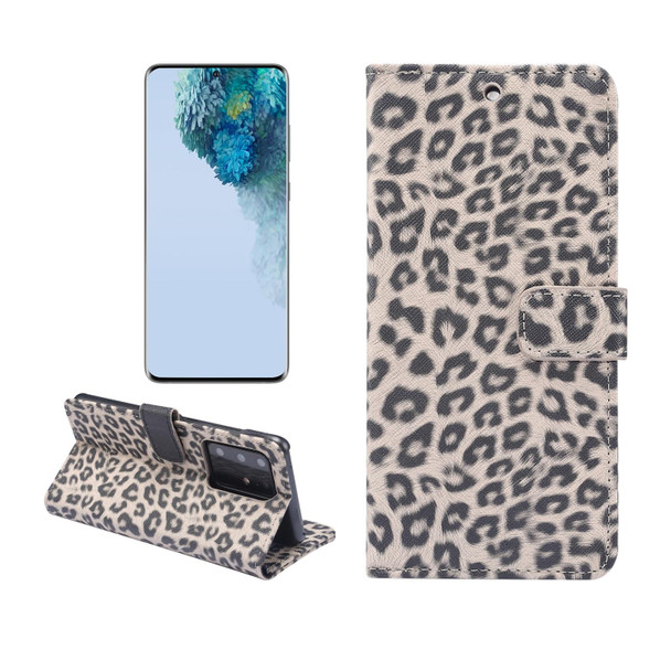 Samsung Galaxy Note20 Ultra Leopard Pattern Horizontal Flip Leather Case with Holder & Card Slots(Brown)