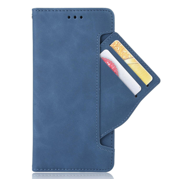 Samsung Galaxy S20 FE 4G / 5G Wallet Style Skin Feel Calf Pattern Leather Case with Separate Card Slot(Blue)