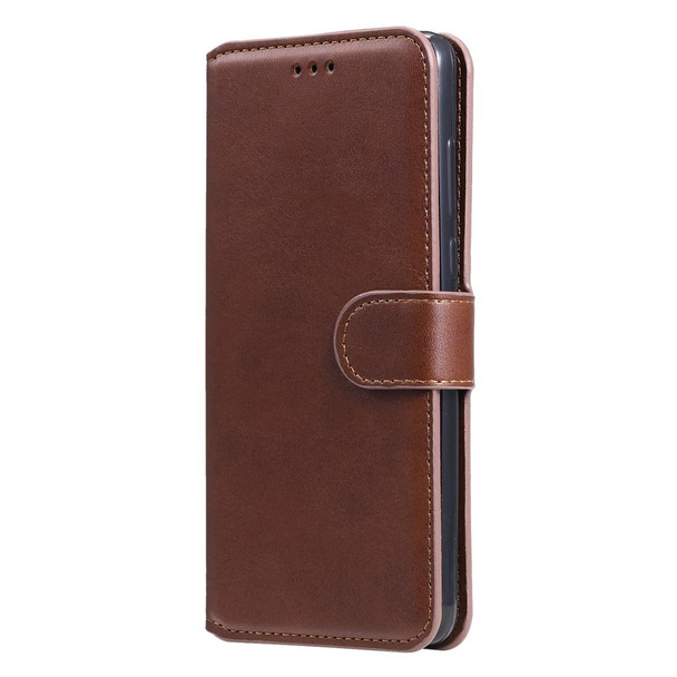 Vivo Y70s Classic Calf Texture PU + TPU Horizontal Flip Leather Case, with Holder & Card Slots & Wallet(Brown)