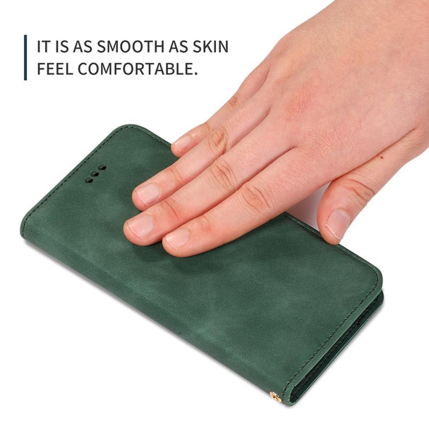 Samsung Galaxy Note 10 Lite/A81 Retro Skin Feel Business Magnetic Horizontal Flip Leather Case(Army Green)