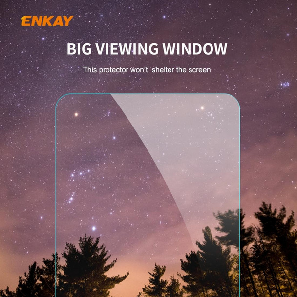 Samsung Galaxy A21 2 PCS ENKAY Hat-Prince 0.26mm 9H 2.5D Curved Edge Tempered Glass Film