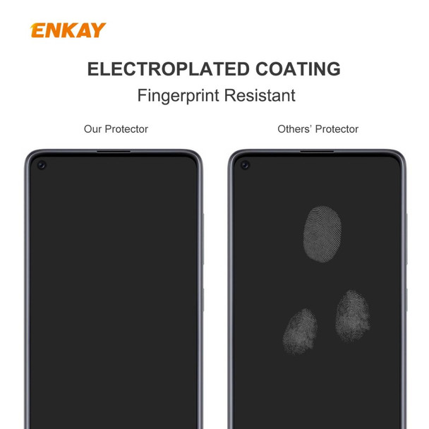 Samsung Galaxy A21 5PCS ENKAY Hat-Prince 0.26mm 9H 2.5D Curved Edge Tempered Glass Film