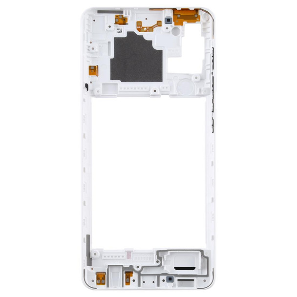 Middle Frame Bezel Plate for Samsung Galaxy A21s (White)