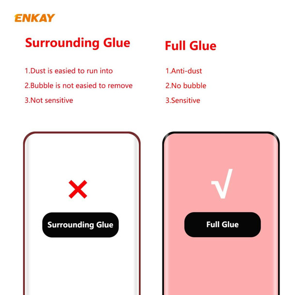 Samsung Galaxy S20 ENKAY Hat-Prince 0.26mm 9H 3D Full Glue Explosion-proof Full Screen Curved Heat Bending Tempered Glass Film