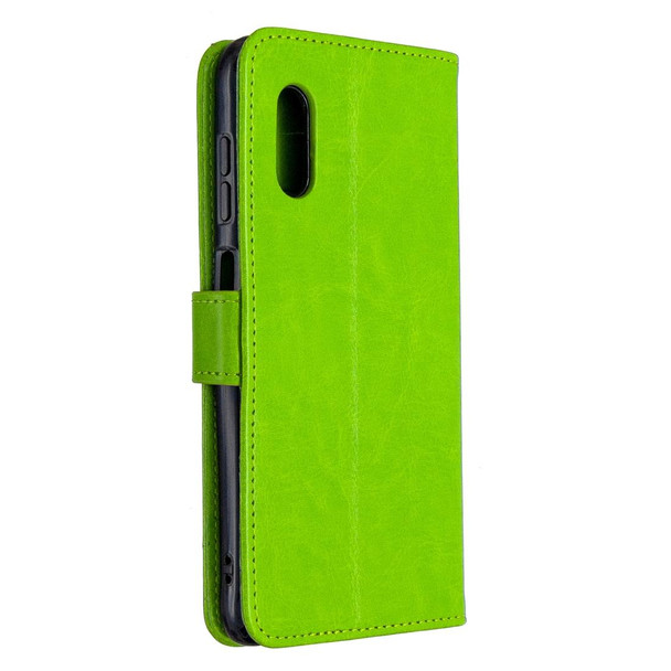 Samsung Galaxy Xcover Pro Crazy Horse Texture Horizontal Flip Leather Case with Holder & Card Slots & Wallet & Photo Frame(Green)