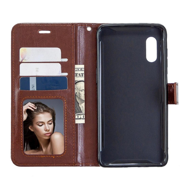 Samsung Galaxy Xcover Pro Crazy Horse Texture Horizontal Flip Leather Case with Holder & Card Slots & Wallet & Photo Frame(Brown)