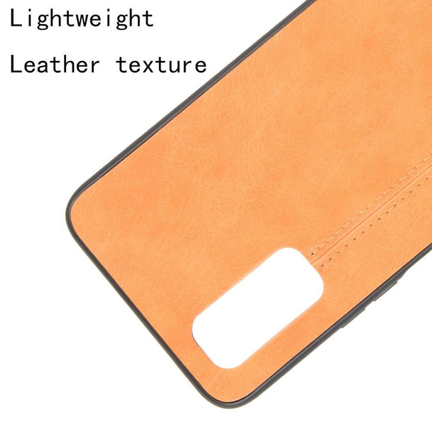 Vivo iQOO Z1 Shockproof Sewing Cow Pattern Skin PC + PU + TPU Case(Orange)