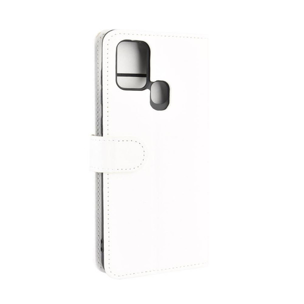 Galaxy A21s R64 Texture Single Horizontal Flip Protective Case with Holder & Card Slots & Wallet& Photo Frame(White)