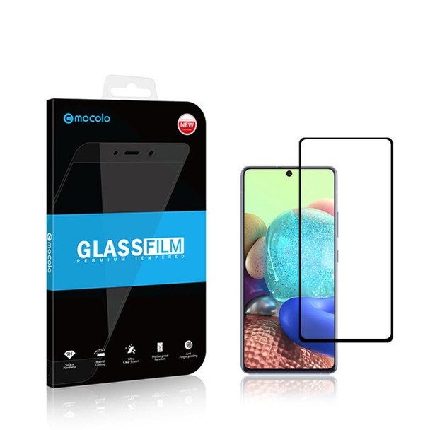 Galaxy A71 5G mocolo 0.33mm 9H 2.5D Full Glue Tempered Glass Film