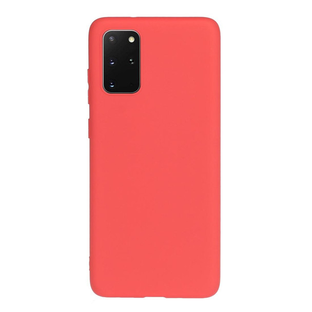 Galaxy S20 Plus Frosted Candy-Colored Ultra-thin TPU Phone Case(Red)