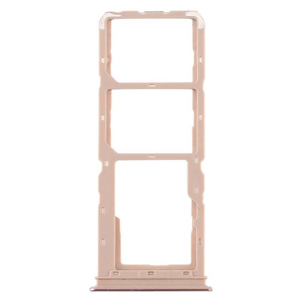 SIM Card Tray + SIM Card Tray + Micro SD Card Tray for vivo Y5s(Gold)