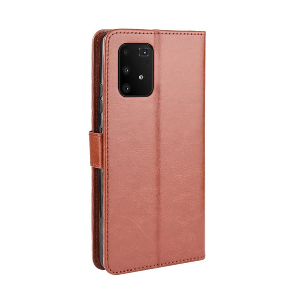 Galaxy S10 Lite / A91 / M80s Retro Crazy Horse Texture Horizontal Flip Leather Case with Holder & Card Slots & Photo Frame(Brown)