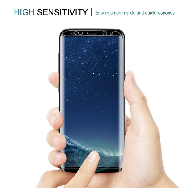 25 PCS - Galaxy S8 Plus Full Screen Edge Glue Tempered Glass Screen Protector (Transparent)
