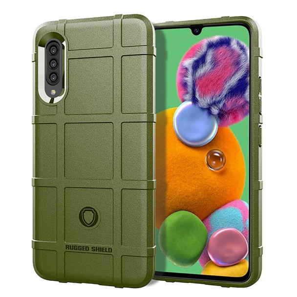 Galaxy A90 5G Full Coverage Shockproof TPU Case(Army Green)