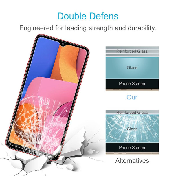 10 PCS 0.26mm 9H 2.5D Tempered Glass Film for Galaxy A20s
