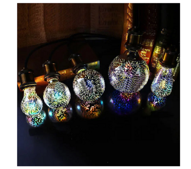 3D Fireworks LED Bulb - Long-lasting Decorative Light