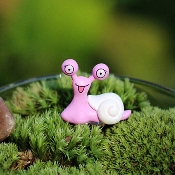 20 PCS Miniature Snail Statues Decorated Garden Toy House Decorations, Random Color Delivery