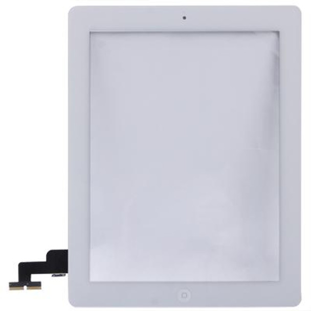 Touch Panel (Controller Button + Home Key Button PCB Membrane Flex Cable + Touch Panel Installation Adhesive) for iPad 2 / A1395 / A1396 / A1397 (White)