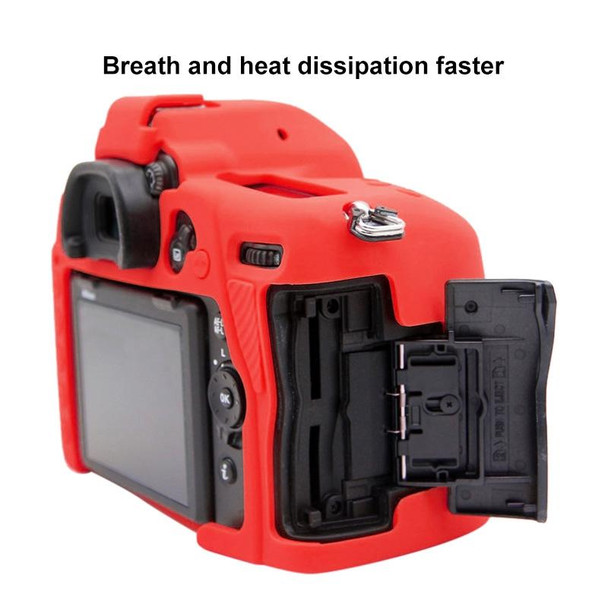 PULUZ Soft Silicone Protective Case for Nikon D780(Red)