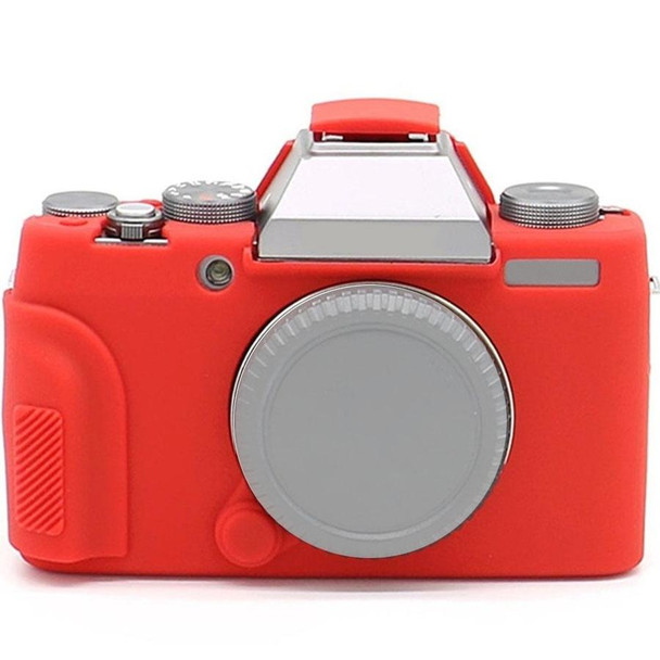 Richwell Soft Silicone TPU Skin Body Rubber Camera Case Bag Full Cover for Fujifilm Fuji X-T100 Digital Camera(Red)