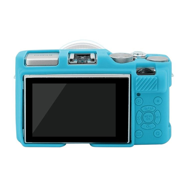 PULUZ Soft Silicone Protective Case for FUJIFILM X-A3 / X-A10(Blue)