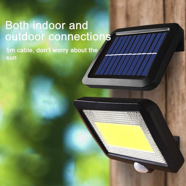 Solar Wall Light COB Separate Human Body Induction Garden Light Waterproof Outdoor Lighting Street Light