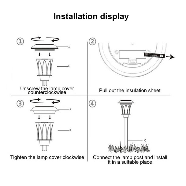 Solar Energy Coffee Outdoor Lawn Lamp IP65 Waterproof LED Decorative Garden Light (Colorful Light)