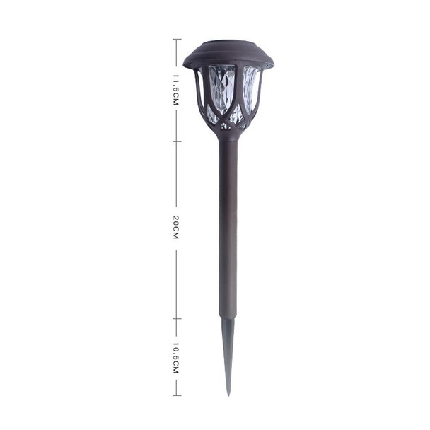 Solar Energy Coffee Outdoor Lawn Lamp IP65 Waterproof LED Decorative Garden Light (Colorful Light)