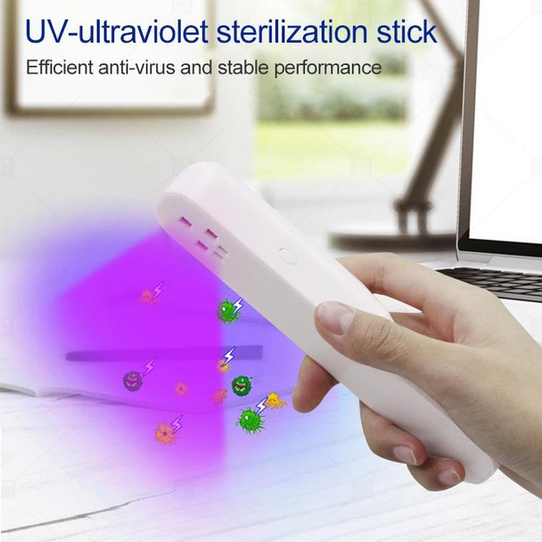 U1 Portable UVC Sterilizer LED Light Disinfection Stick Lamp (White)