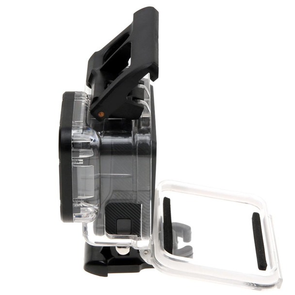 GoPro HERO6 /5 Skeleton Housing Protective Case + Hollow Back Cover with Buckle Basic Mount & Screw, No Need to Disassemble Lens