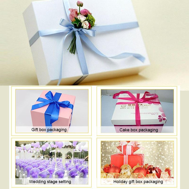 5 Volumes Color Satin Ribbons Handmade DIY Wedding Cake Decoration Holiday Gift Packages , Size: 22m x 2cm(Beige)