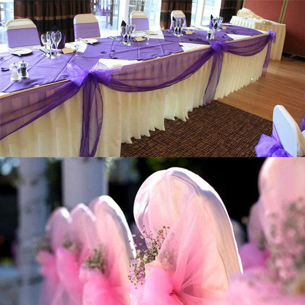 3 PCS Tulle Roll Crystal Fabric Organza Tulle Roll Spool Decoration for Wedding Birthday Party, Size:4.5mx48cm(Light Purple)