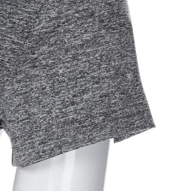 Round Neck Exposed Navel Shirt Body Short Sleeve T-shirt, Size: S(Fuchsia )