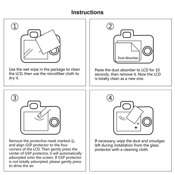 PULUZ 2.5D 9H Tempered Glass Film for Canon 100D, Compatible with Canon 100D / M3 / G1X2