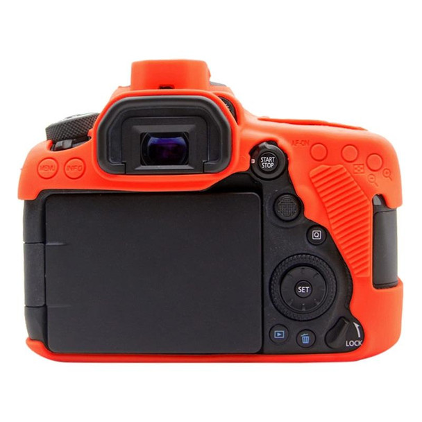 PULUZ Soft Silicone Protective Case for Canon EOS 90D(Red)