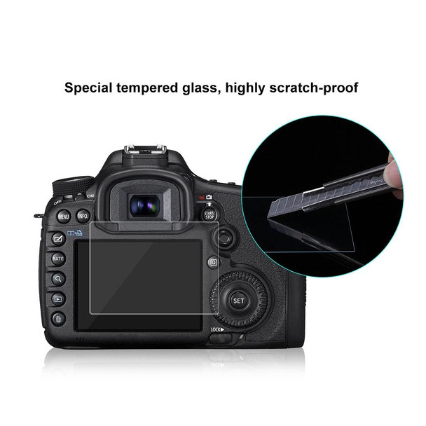 PULUZ 2.5D 9H Tempered Glass Film for Canon 5D Mark III, Compatible with Olympus SH50, Pentax K3 / K3II / 645Z, Sony HX7 / HX9 / HX100 / WX9 / HX30 / HX200 / W670 / W630 / WX100